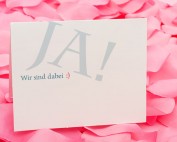 Individuelle Hochzeits-Papeterie Hannover | Save the date Einladungskarte Antwortkarte