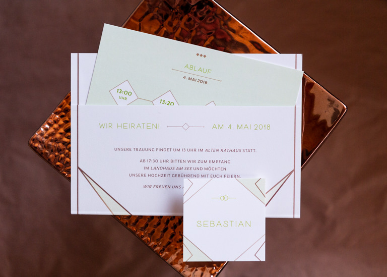 Individuelle Hochzeits-Papeterie Hannover | Save the date Einladungskarte Pocket