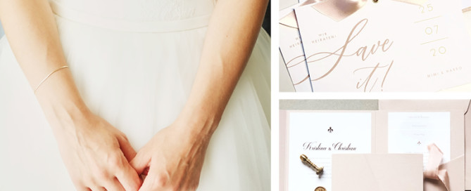 Individuelle Hochzeits-Papeterie Hannover | Save the date Einladungskarte Antwortkarte